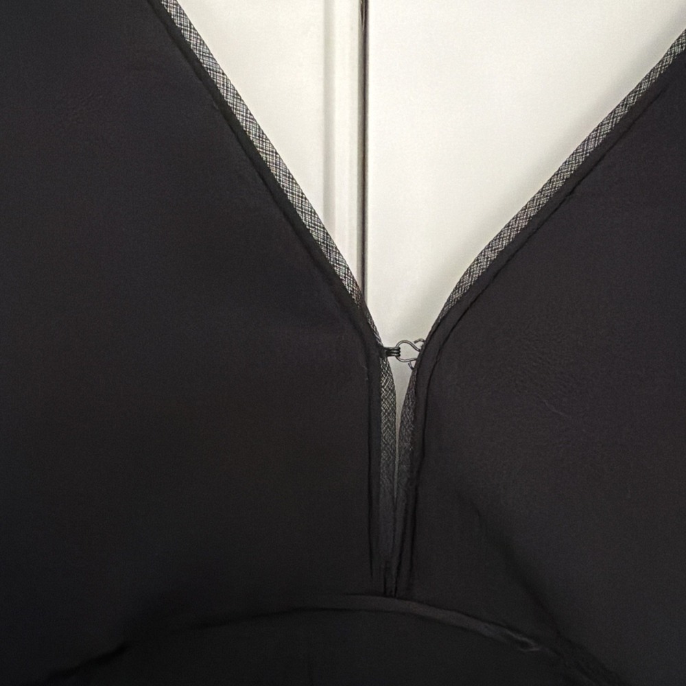 Bariano‎ Australia Black Corinne V-Neck Drape Sleeve Full Length Gown Size XL - Picture 7 of 16